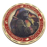 【CC】❧●☃  States Firefighter Coin ST. Florian Collectible Souvenir Commemorative Collection
