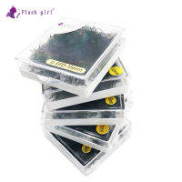 Flash Girl Makeup Short Stem Premade Fans 1000 Fans in One Box 0.07 D Private Label Russia Volume Lashes Bulk Lashes