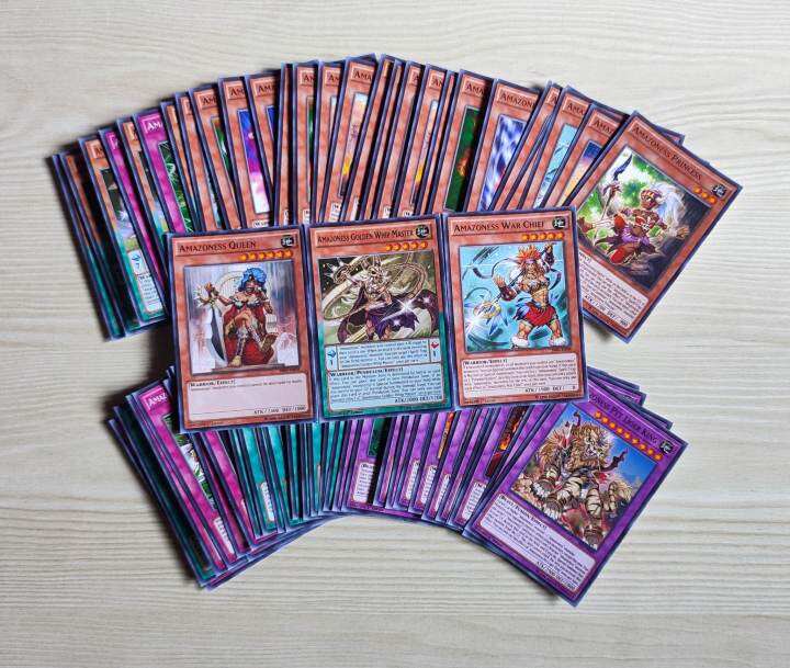 60 Yugioh Cards Amazoness Queen, Amazoness Golden Whip Master and