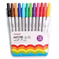 ( สุดคุ้ม+++ ) ปากกาสีน้ำ 12 สี SIGN PEN SUPER MONAMI ขนาด 0.7 มม. ราคาถูก ปากกา เมจิก ปากกา ไฮ ไล ท์ ปากกาหมึกซึม ปากกา ไวท์ บอร์ด