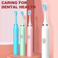 hot【DT】 Electric Toothbrush Battery Type With Replace Brushes Heads Onekey Operate Vibrate Cleansing