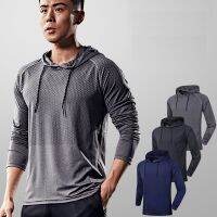 Mens sweatshirts Thin Fitness Hoodie Coat gym Training Clothes Long-Sleeved Outdoor Running Sports Top