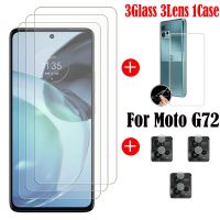 yqcx001 sell well - / Full Glue Tempered Glass For Motorola Moto G72 Explosion-proof Screen Protector Glass For Moto G72 Camera Film For Moto G72 Case