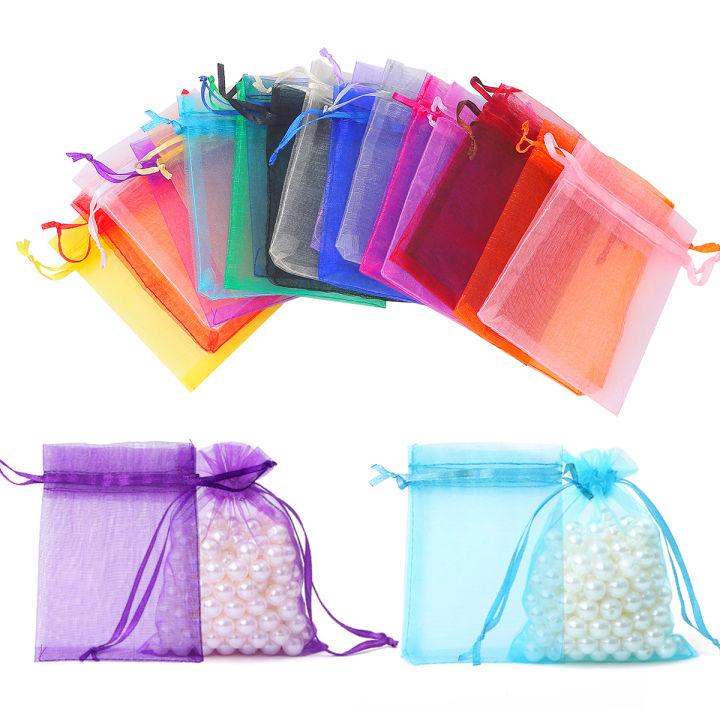 50ชิ้น-ถุงปรับ-drawstring-organza-กระเป๋าเครื่องประดับบรรจุภัณฑ์ถุงขนมแต่งงานกระเป๋าขายส่งถุงของขวัญ