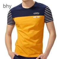 Bhy เสื้อยืดลําลอง แขนสั้น คอกลม แฟชั่นสําหรับผู้ชาย QC7311702