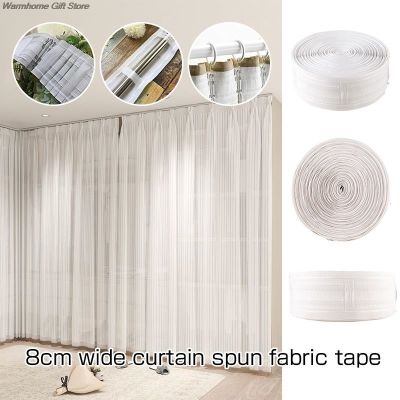 ☼20M Branco Multi-Função Cortinas Acessórios Fita Gancho Rod ดึง Plissada DIY