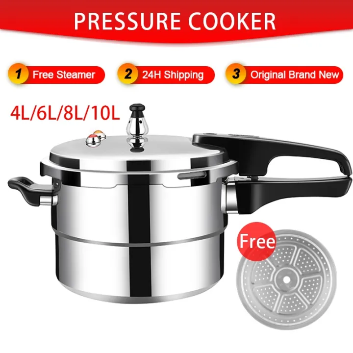 Ready Stock】 Pressure Cooker 3L4L6L8L10L Stainless Stee Pressure Cooker