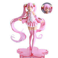 อะนิเมะ Hatsu รูปสีชมพู Sakura Miku 20ซม. PVC Figurines ของเล่นสำหรับ Boy Kawaii Action Figure รุ่นจัดส่งฟรีรายการวันเกิด Gift