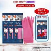 Buy 3 get 2 Jun natural rubber gloves with hook size S