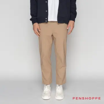 Penshoppe Dapper Fit Ankle Length Pull On Trousers For Men