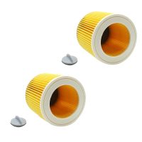 For Karcher Vacuum Cleaners Parts Cartridge HEPA Filter WD2250 WD3.200 MV2 MV3 WD3 Karcher Parts Air Dust Filters 2Pcs