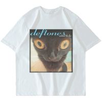 Deftones Around The Fur Cat T-Shirt Men Street Hip-Hop Harajuku Oversized Short Sleeves Cotton T Shirt Free Shipping