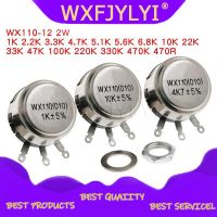 2pcs WX110 (010) 6mm Round Metal Shaft Single Turn Wire resistor Wound Potentiometer 1k 2.2k 3.3k 4.7K 5.6k 6.8k 10k 22k ohm