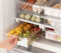 NEW Refrigerator Drawer Plastic Clear Fridge Organizer Slide Under Shelf Drawer Box Rack Holder Kitchen Fruit Food Storage Box