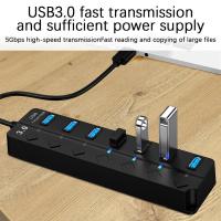 Docking Station Usb Multiport Hub Multifunction Usb3.0 7-port Hub Expansion 7-port Stable Usb Adapter Laptop Accessories 5gps USB Hubs