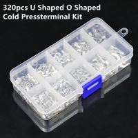 320Pcs Boxed Set Crimp Terminal and Pliers  Cold Pressed Terminal  U Shaped O Shaped Wire Connector 0.5-4mm Square Terminal Tool Electrical Circuitry