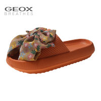 GEOX_รองเท้าผู้หญิง รองเท้าแตะหนังหนาพับ พื้นยางหนา รองเท้าแตะผู้หญิงรูปตัวอักษร รองเท้าแตะผู้หญิงรูปผีเสื้อ