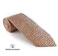 Giorgio Del Sarto Necktie Yellow 8.5 cm Fabric Texture เนคไทสีเหลืองมีเท็กเจอร์