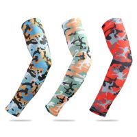 tdfj 2Pcs Cooling Arm Sleeves Cover UV Protection Outdoor Men Fishing Cycling for Hide Tattoos