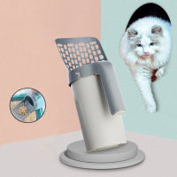 Cat Litter Scooper ความจุขนาดใหญ่พร้อมกระเป๋าในตัว Cat Shovel Cleaning Poop Bag Kitten Cleaning Tool Accessories