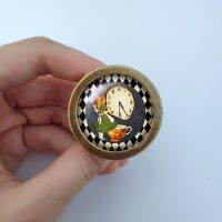 【LZ】✥◇▬  Alice in Wonderland Cabinet Dresser Knobs pull Glass Cabochon Knob Domed Cabinet Knobs Furniture Knobs