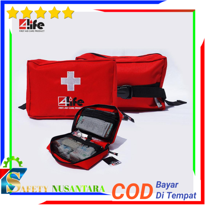 4life First Aid Car Kit Tas P3K Mobil + Isi | Lazada Indonesia