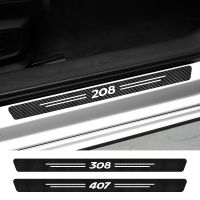 For Peugeot 308 307 208 5008 107 206 306 207 108 301 508 RCZ Rifter 407 2008 3008 Accessories Car Door Sill Threshold Stickers Electrical Trade Tools