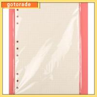 GOTORADE 100 Sheets ส่วนแทรก เติมกระดาษรีฟิล มี6รู แผ่น100 สมุดแพลนเนอร์ นักวางแผนแพลนเนอร์ A5 ลายตารางหน้า ออฟฟิศสำหรับทำงาน