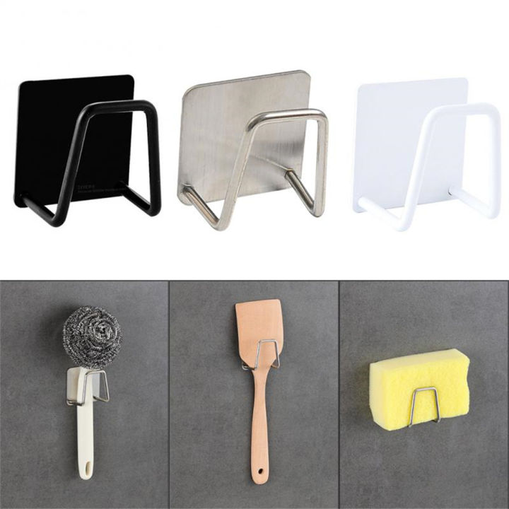 self-adhesive-drying-rack-sink-sink-accessories-stainless-steel-kitchen-sponges-holder