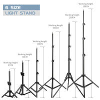 3768100150190cm Photography Studio Adjustable Light Stand Portable Tripod Stand With 14 Screw Head For Flash Photo Studio