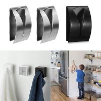 【YF】 Self Adhesive Stainless Steel Towel Plug Holder Wall Mounted Bathroom Hook Rack Kitchen Rag Dishcloth Clip Organizer