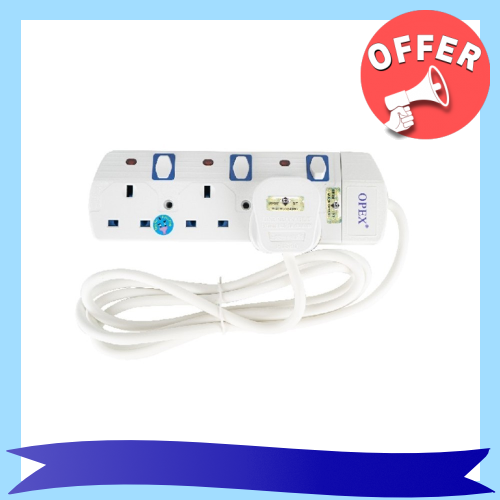 Electric Wire Extension Md Trailing Socket Neon Soket Elektrik 3G 5