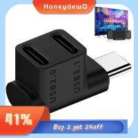 HONEYDEWD แล็ปท็อป 4K/60Hz 10กิกะบิต อะแดปเตอร์3.1 Type-C สำหรับดาดฟ้าไอน้ำ ตัวแปลง USB C ชาร์จเร็ว100W