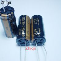 6pcs/lot Nichicon MUSE KZ series 220uF 100V 16*35.5mm Original new 100V220UF Electrolytic capacitor 220UF/100V Audio capacitor