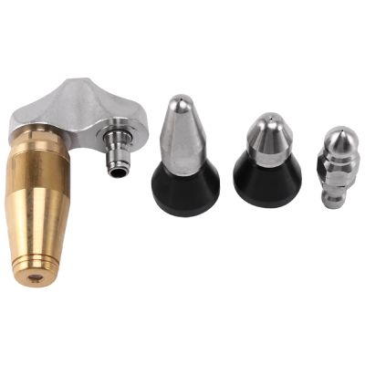 (4 Nozzles Per Lot) High Pressure Sewer Drain Cleaning Nozzle, Sewer Jetter Heads