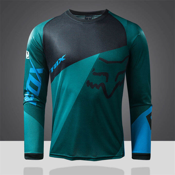 Motor Shirt Long Sleeve For Men Dry Fit Cycling Bike Jersey Bikers Motorcycle Full Set 27168 I3729861972