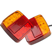 2Pcs 12V Car Trailer Trucks Tail light Car 20 LED Rear Tail Light Running Turn Signal Rear Lamps Waterproof Tailight Parts