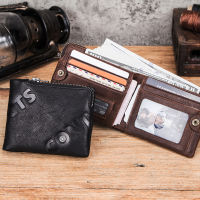 CONTACTS 100 Genuine Leather Wallet Men Small Coin Purses Pocket Male Money Bags Cowhide Card Holder Wallets Rfid Carteira