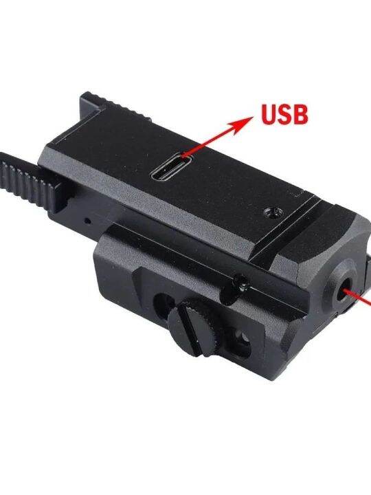 สายตาเลเซอร์จุดสีแดงทางยุทธวิธี-usb-20-มิลลิเมตร-picatinny-weaver-อุปกรณ์เสริมสำหรับการล่าสัตว์