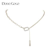 Vivienne Westwood NGBB DODOGOGO splicing necklace for women 2023 new high-end clavicle chain long tassel light luxury design necklace