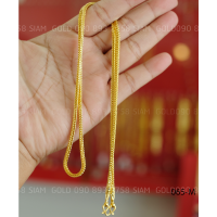 Rattana Jewelry รัตนะ จิวเวลรี่  สร้อยคอ สี่เสา 1 บ. ( กระดูกงู เหลี่ยม )rtn065-M