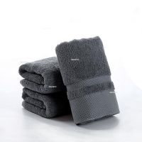 【CC】▩❁  3 Pcs Set (Grey) Hand Washcloths Cotton Hotel Super Soft and Highly Absorbent