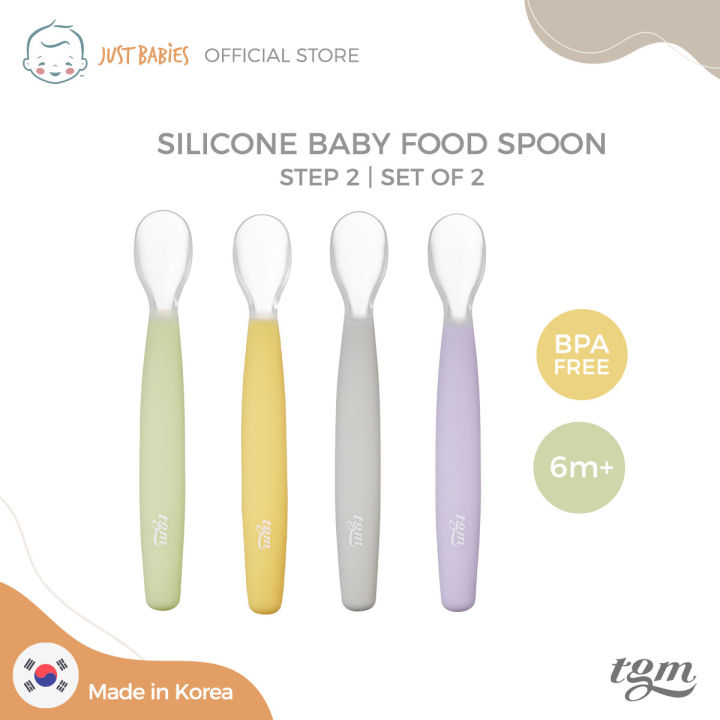 TGM Silicone Baby Self-Feeding Spoon & Fork Set – Just Babies Ph