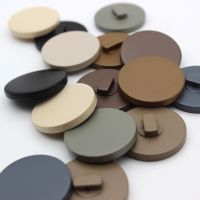 10pcs/Lot Resin Shank Button Flat High-foot Spray Paint Buttons for Coat Double-sided Diy Accessories Decorative Haberdashery