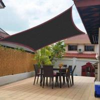 กันสาดกลางแจ้งกันน้ำ Sun Shade Sail Garden Canopi สำหรับ Terrace รถผ้าใบกันสาดสี่เหลี่ยมผืนผ้าสระว่ายน้ำ Sun-Shelter Sunshade Sail