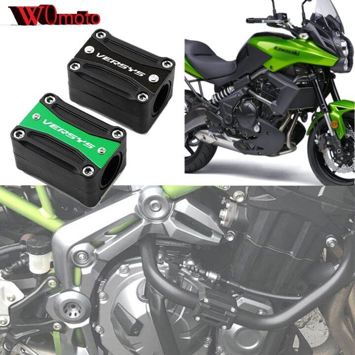 Motorcycle Engine Guard Bumper Protection Decorative Block Crash Bar For Kawasaki Versys 650 7258