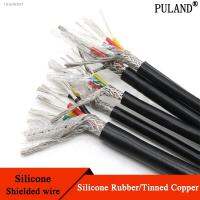 ☬¤ 1M Sq 0.3 0.5 0.75 1 1.5 2 2.5mm Soft Silicone Rubber Shielded Cable 2 3 4 6Core Insulated Flexible Copper High Temperature Wire