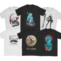 Men Nier Automata 2B Waifu T Shirts Japanese Game Cotton Tops Awesome Short Sleeve Round Collar Tees Gift Idea T-Shirts Camiseta