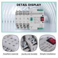 สวิตช์แปลงไฟแบบอัตโนมัติตัวส่งสวิตช์ประเภท MCB 4P 100A ATS เบรกเกอร์สวิตช์ไฟฟ้าแบบคู่
