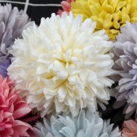 【cw】20PCS 6.5cm Cheap Daisy Artificial Silk Rose Flowers Heads DIY Scrapbooking Fake Flower Kiss Ball Craft For Wedding Decorative 【hot】